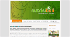 Desktop Screenshot of nutrisibali.com
